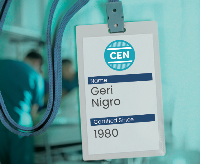 Geri Nigro, Certified Since 1980