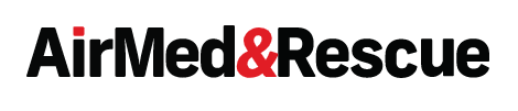 AirMed & Rescue logo with "AirMed" in black, the "&" symbol in red, and "Rescue" in black text on a white background.
