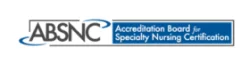ABNSC logo with text: "Accreditation Board for Specialty Nursing Certification" in blue and black letters on a white background.