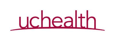 The logo features the word "uchealth" in lowercase maroon letters with a curved line beneath it.