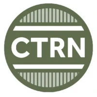 A green circle logo with the white letters "CTRN" centered between two thick horizontal lines and striped patterns above and below.