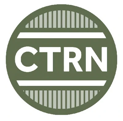 A green circle logo with the white letters "CTRN" centered between two thick horizontal lines and striped patterns above and below.